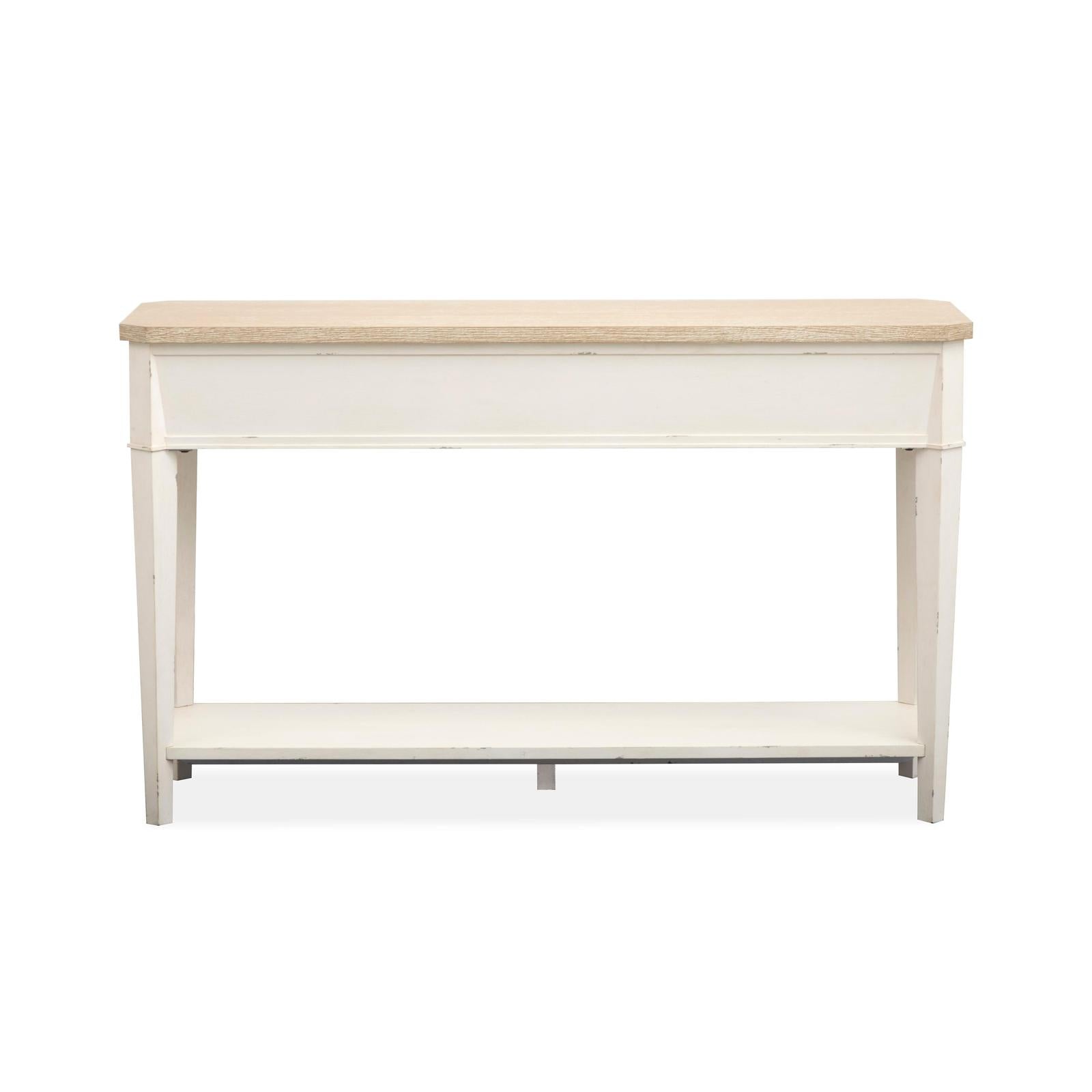 Salt Life Home Echo Isles Sea Pearl and Driftwood Rectangular Sofa Table