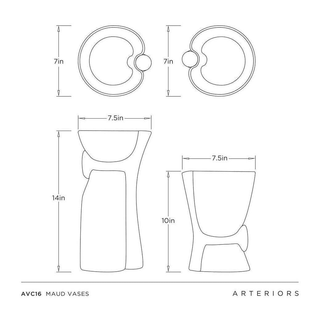 Arteriors Maud Vases, Set of 2