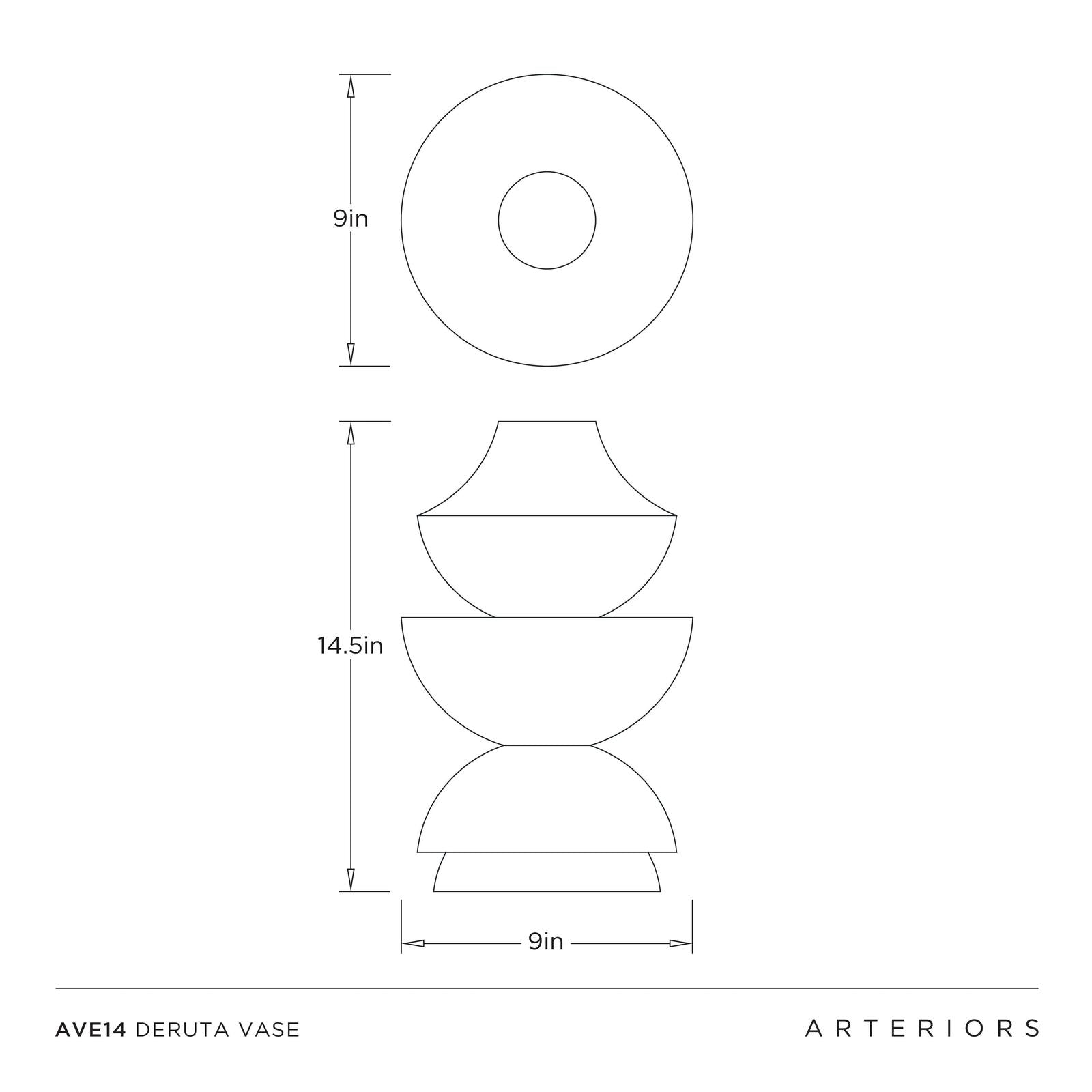 Arteriors Deruta Vase