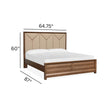 Magnussen Home Callisto Bourbon Brown Upholstered Panel Bed