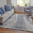 Feizy Brighton 69CGF Modern Abstract in Ivory/Blue/Gray