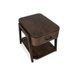 Magnussen Home Hallie Milk Chocolate & Dark Chocolate Rectangular End Table