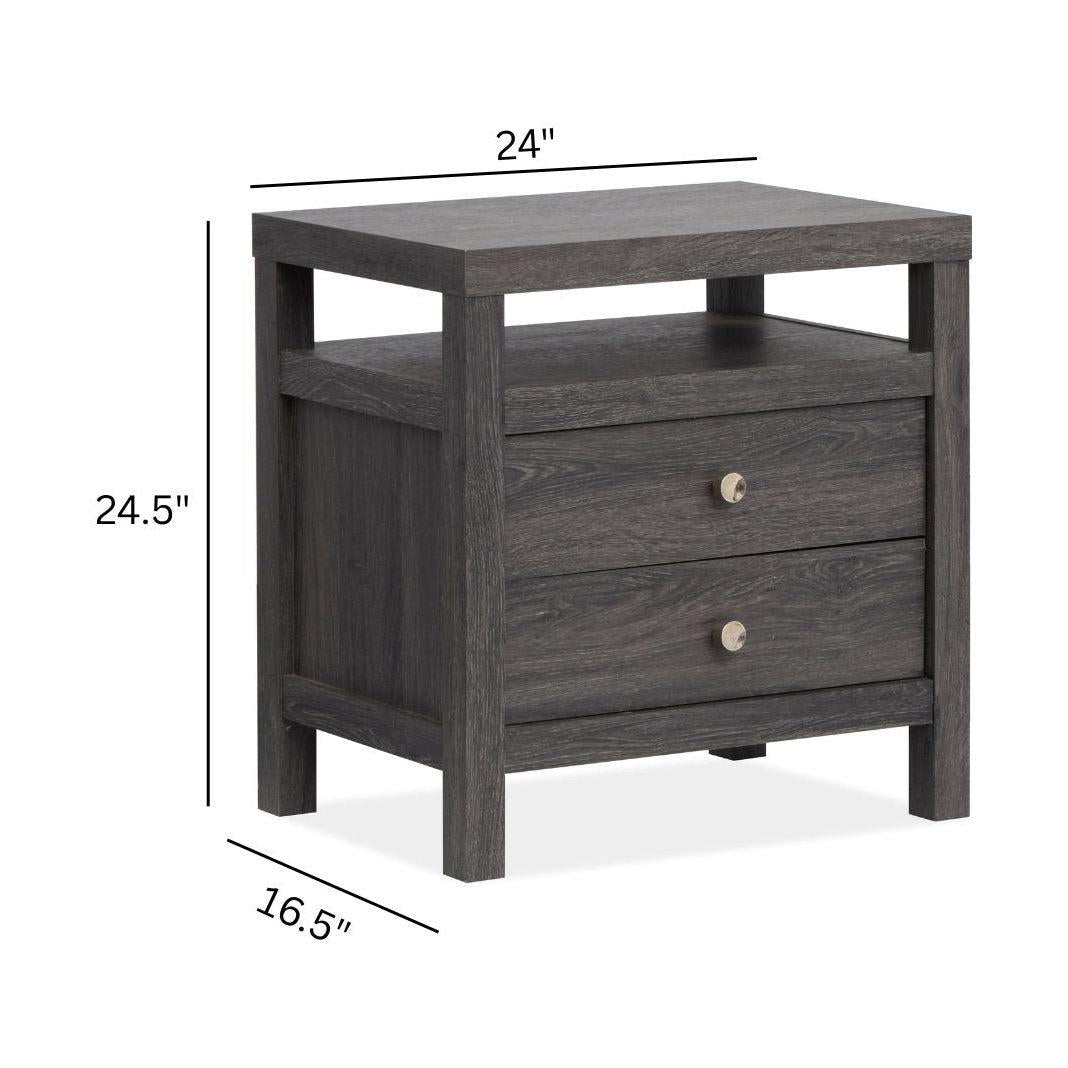 Magnussen Home Merrifield Raisin Black Drawer Nightstand