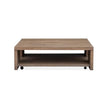 Magnussen Home Conway Spiced Brown Square Cocktail Table With Casters
