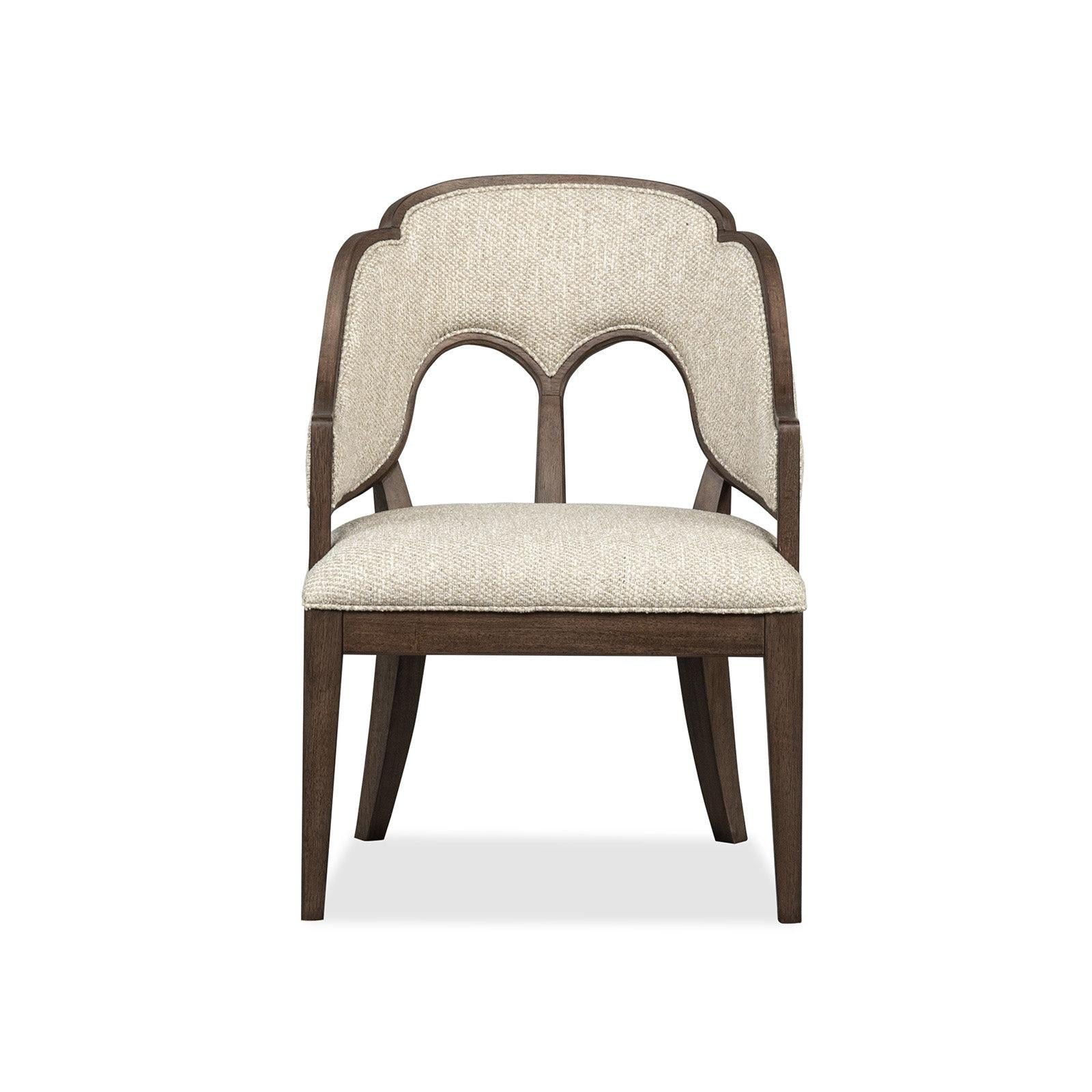 Magnussen Home Jubilee Brown Upholstered Arm Chair Two Pack