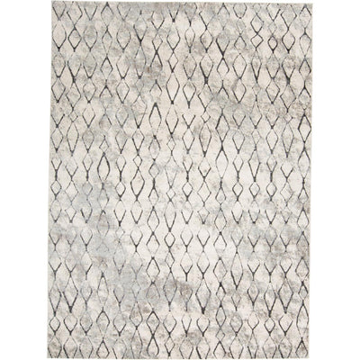 Feizy Kano 3872F Transitional Diamond Rug in Ivory/Gray/Taupe