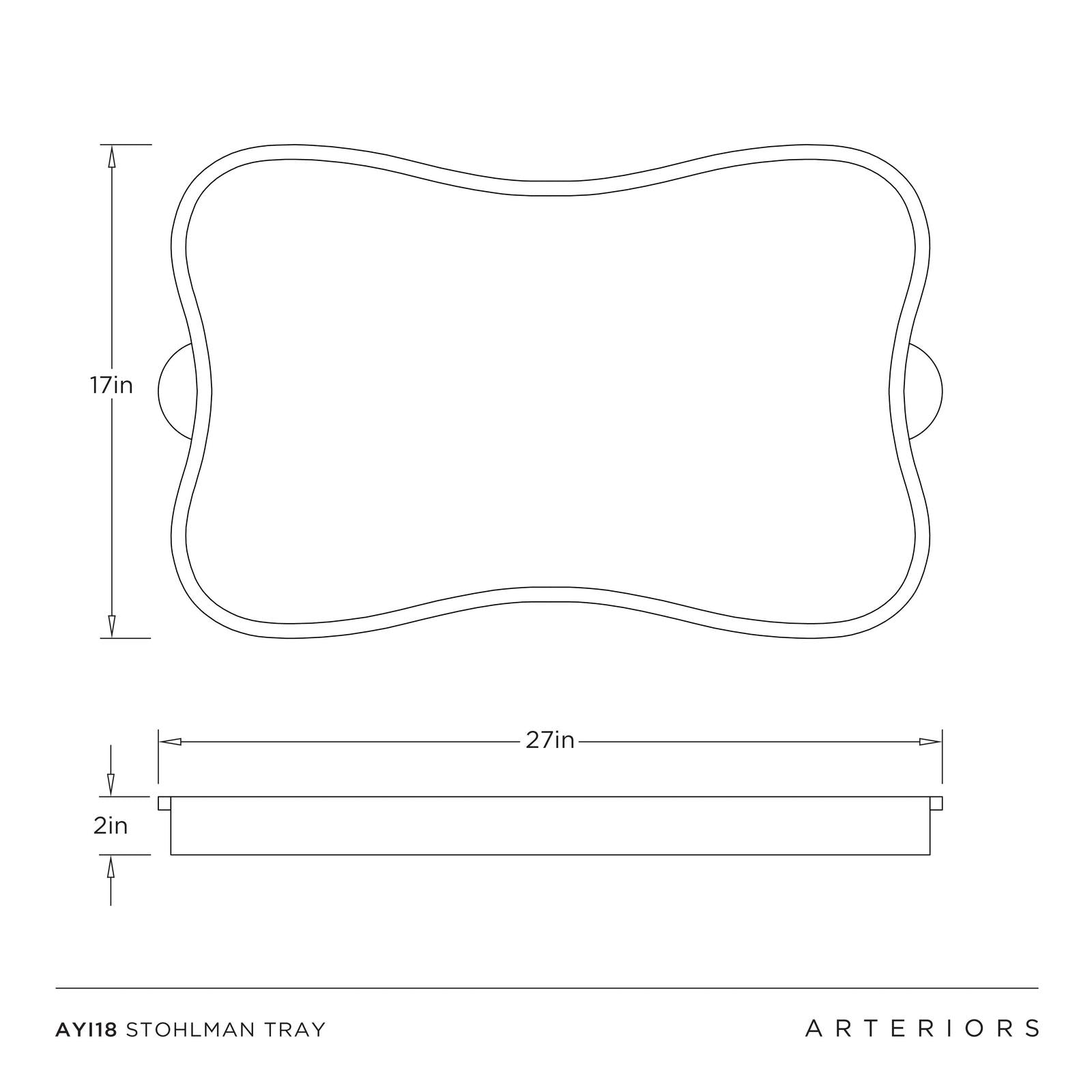 Arteriors Stohlman Tray