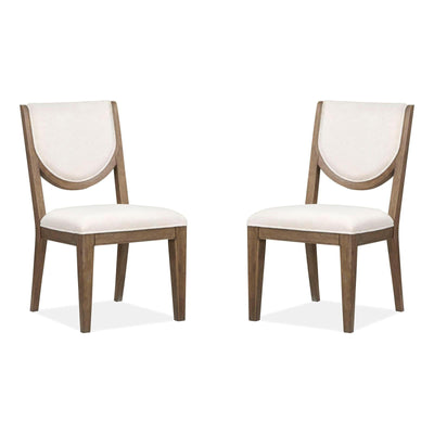 Magnussen Home Westbourne Dark Umber Upholstered Side Chair Set of 2