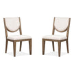 Magnussen Home Westbourne Dark Umber Upholstered Side Chair Set of 2
