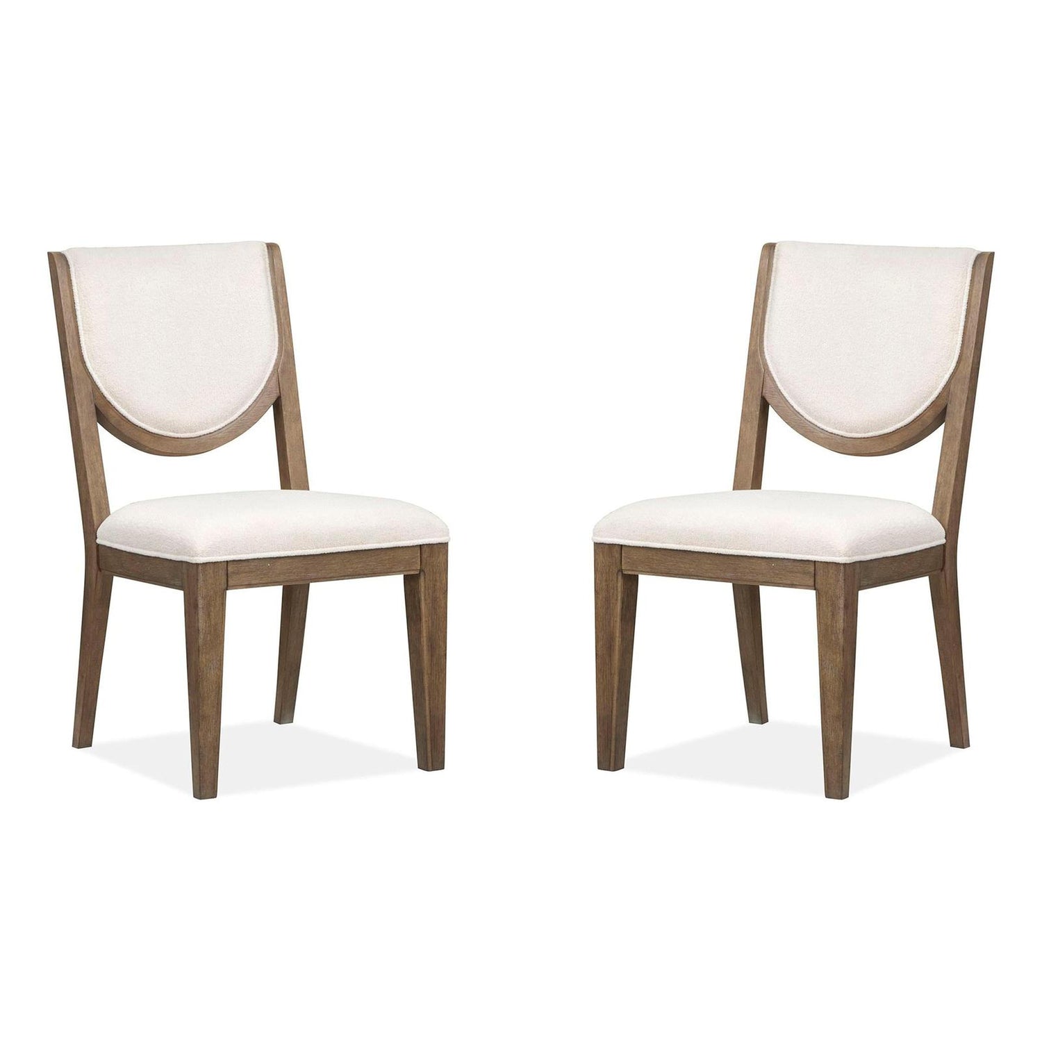 Magnussen Home Westbourne Dark Umber Upholstered Side Chair Set of 2