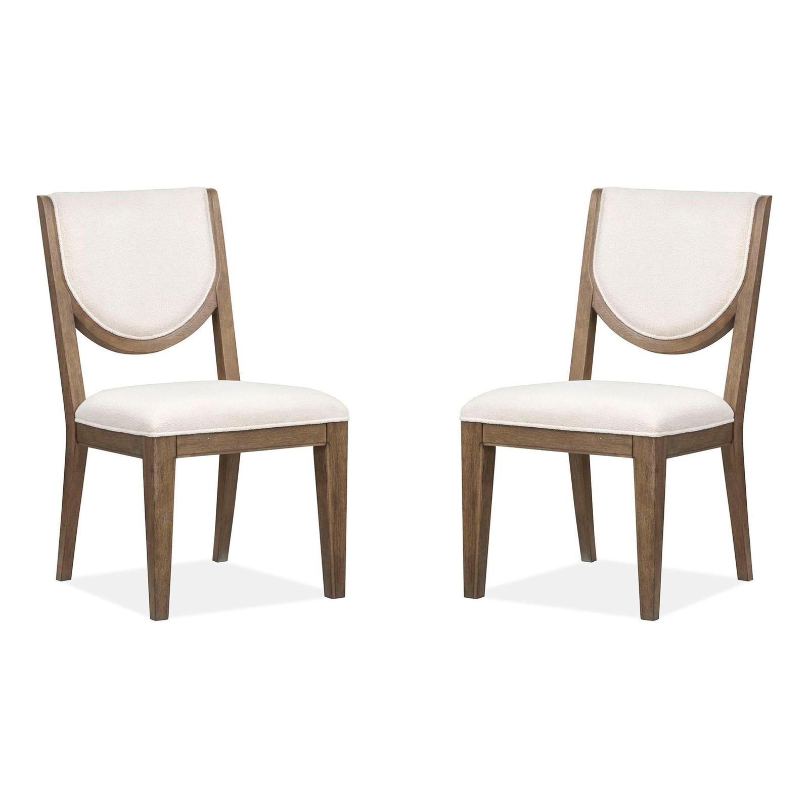 Magnussen Home Westbourne Dark Umber Upholstered Side Chair Set of 2