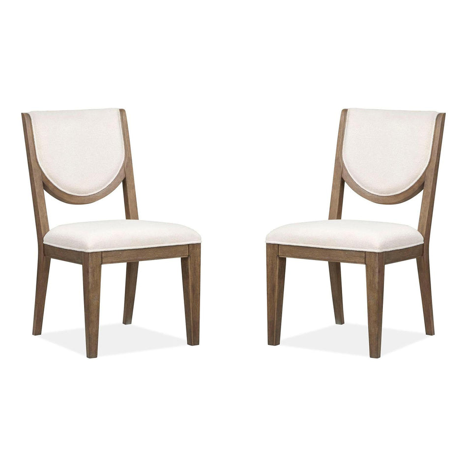 Magnussen Home Westbourne Dark Umber Upholstered Side Chair Set of 2