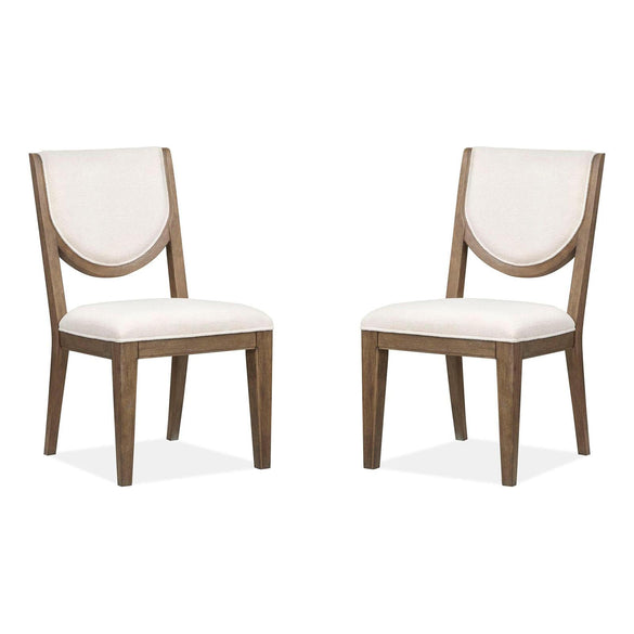 Magnussen Home Westbourne Dark Umber Upholstered Side Chair Set of 2