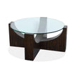 Magnussen Home Beckham Rustic Tavern Round Cocktail Table With Casters