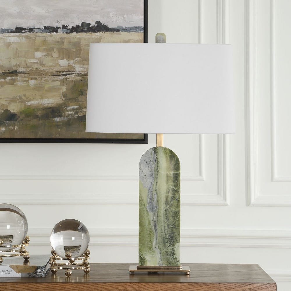 Uttermost Moorea Green Marble Table Lamp