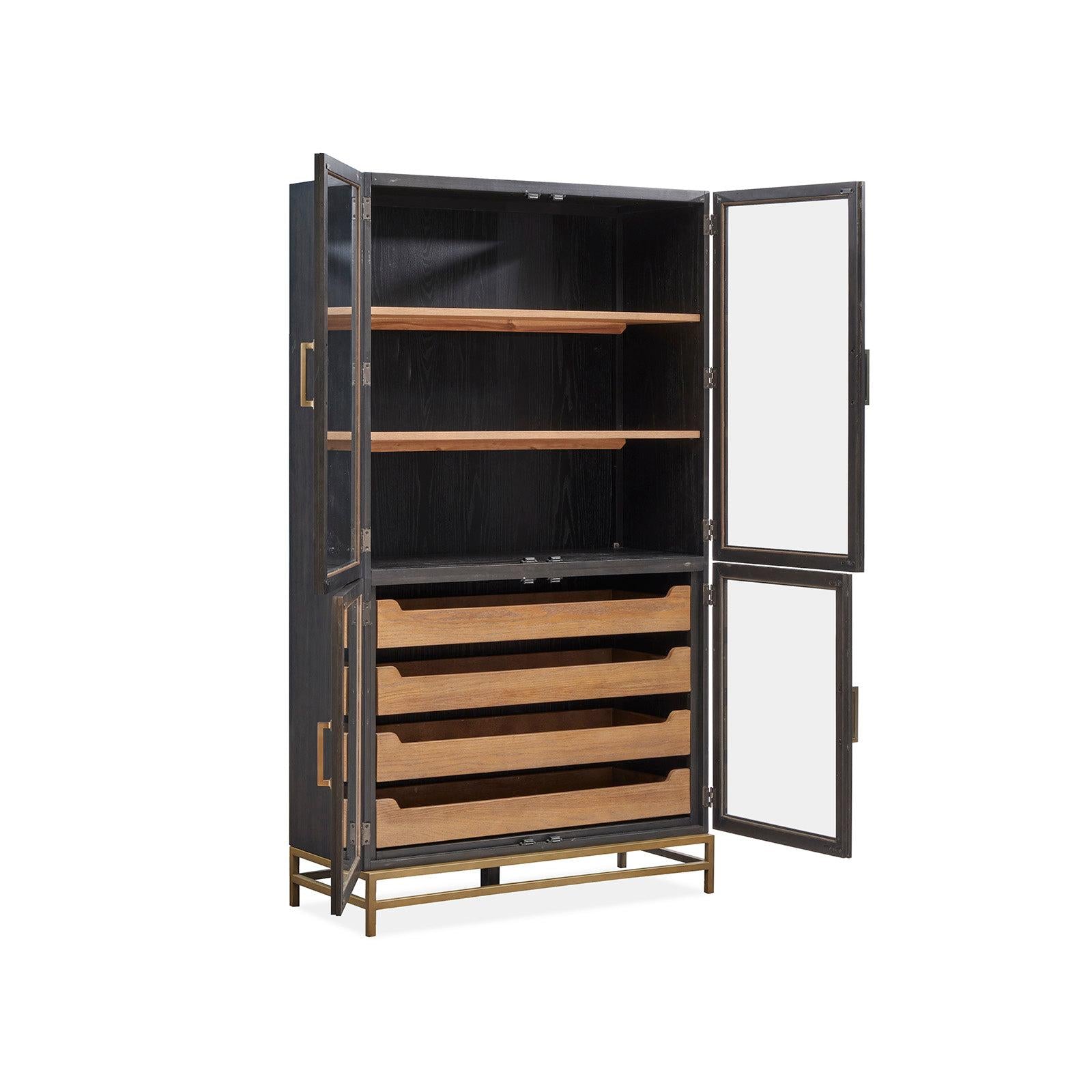 Magnussen Home Lindon Coffee Bean Two Tone Cabinet