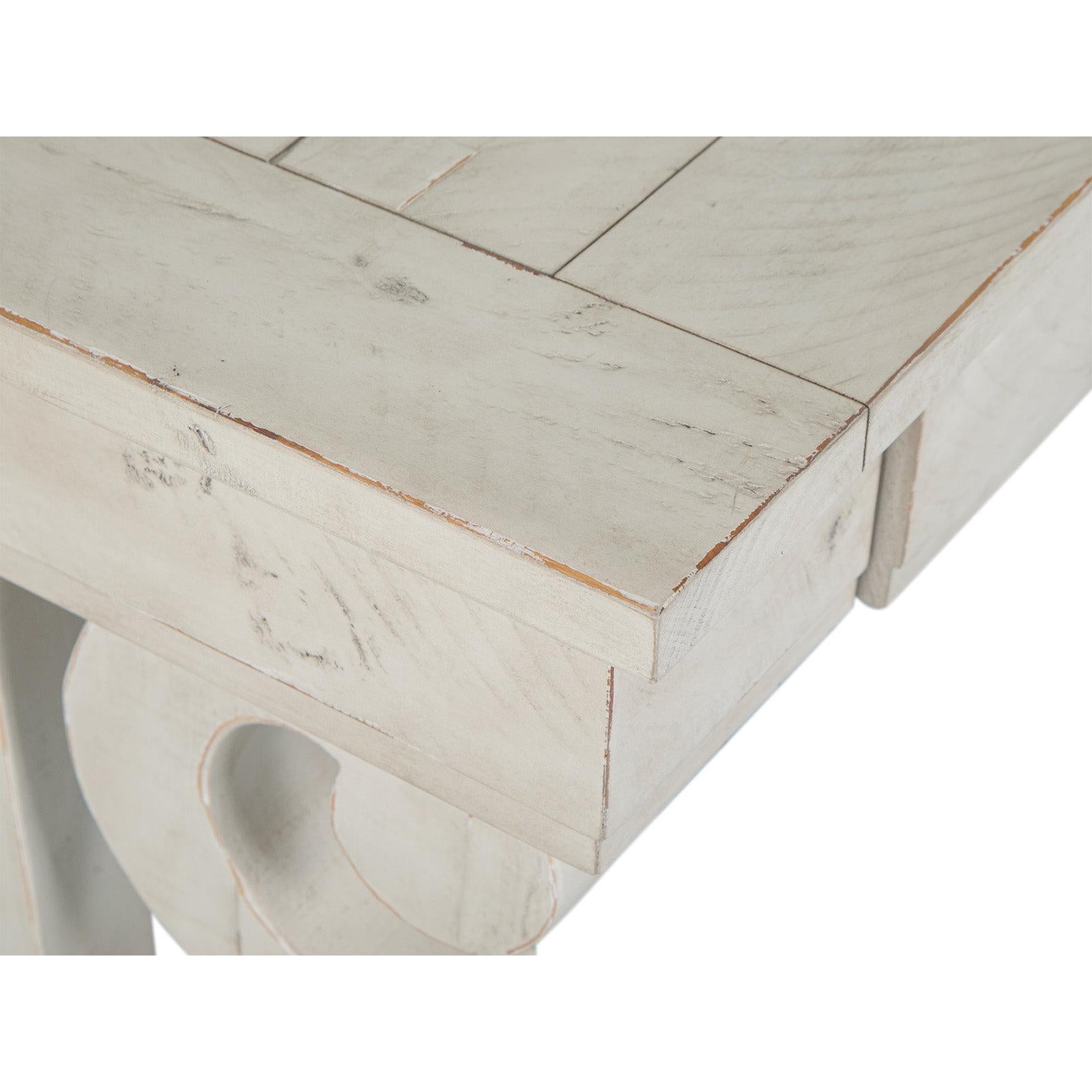 Magnussen Home Bronwyn Alabaster Rectangular Sofa Table
