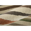 Feizy Eden 39QXF Modern Abstract Rug in Ivory/Brown/Blue