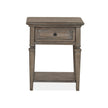Magnussen Home Lancaster Dovetail Grey End Table
