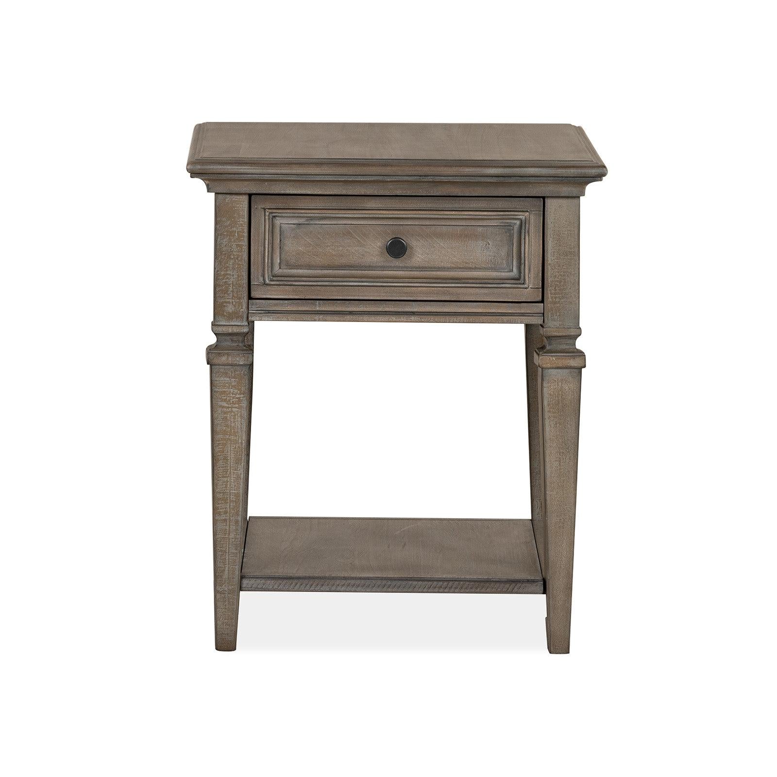 Magnussen Home Lancaster Dovetail Grey End Table