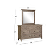 Magnussen Home Paxton Place Dovetail Grey Drawer Dresser