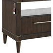 Pulaski Furniture Asher Park Piano Brown Glass Top Bachelor Chest