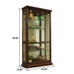 Pulaski Furniture PFC Curios Lighted Sliding Door 4 Shelf Curio Cabinet