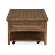 Magnussen Home Bay Creek Toasted Nutmeg Cocktail Table With Casters
