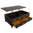 Magnussen Home Westley Falls Graphite Lift Top Storage Cocktail Table With Casters