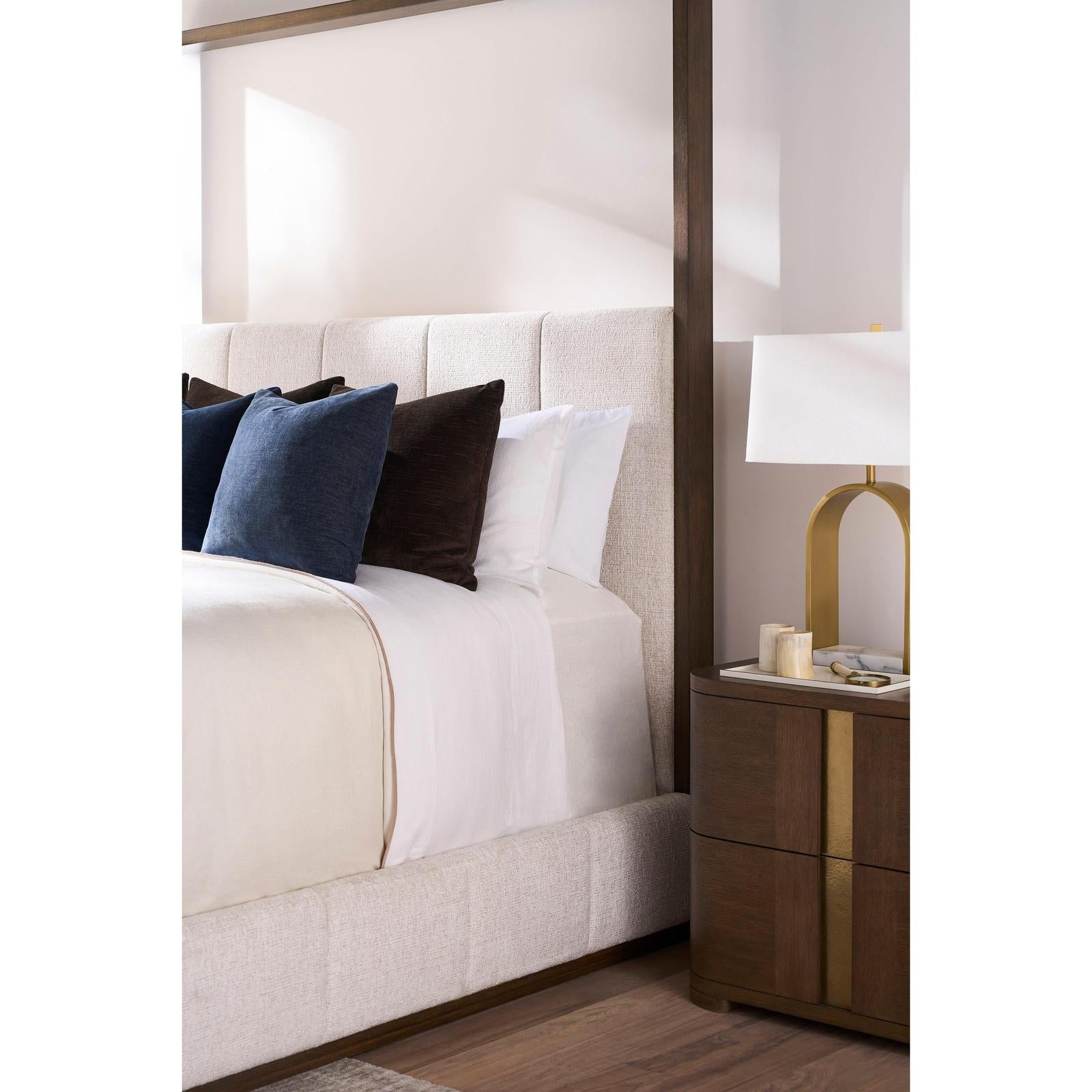 Century Furniture Carino Upholstered Canopy Bed - King