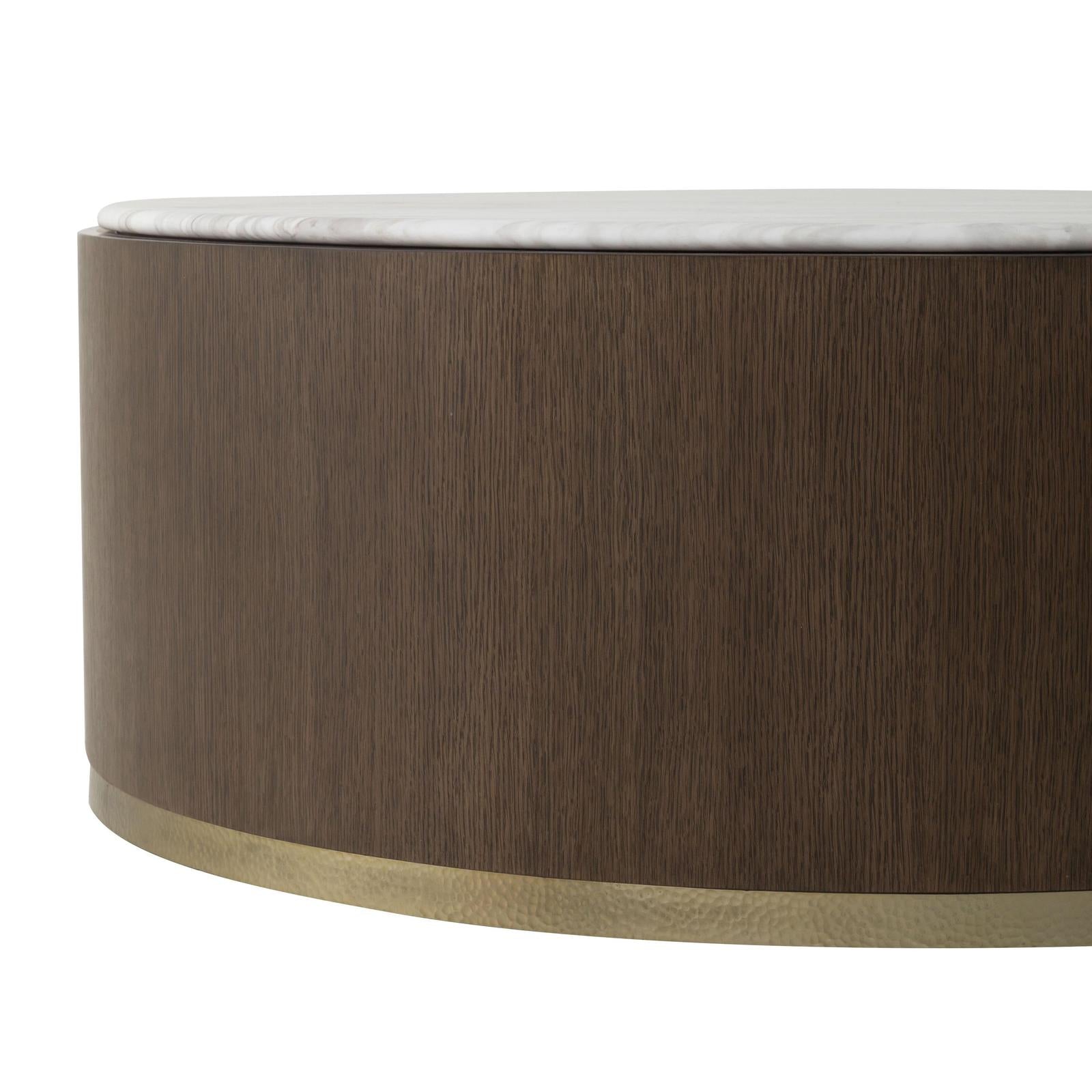 Century Furniture Carino Round Cocktail Table - Marble Top