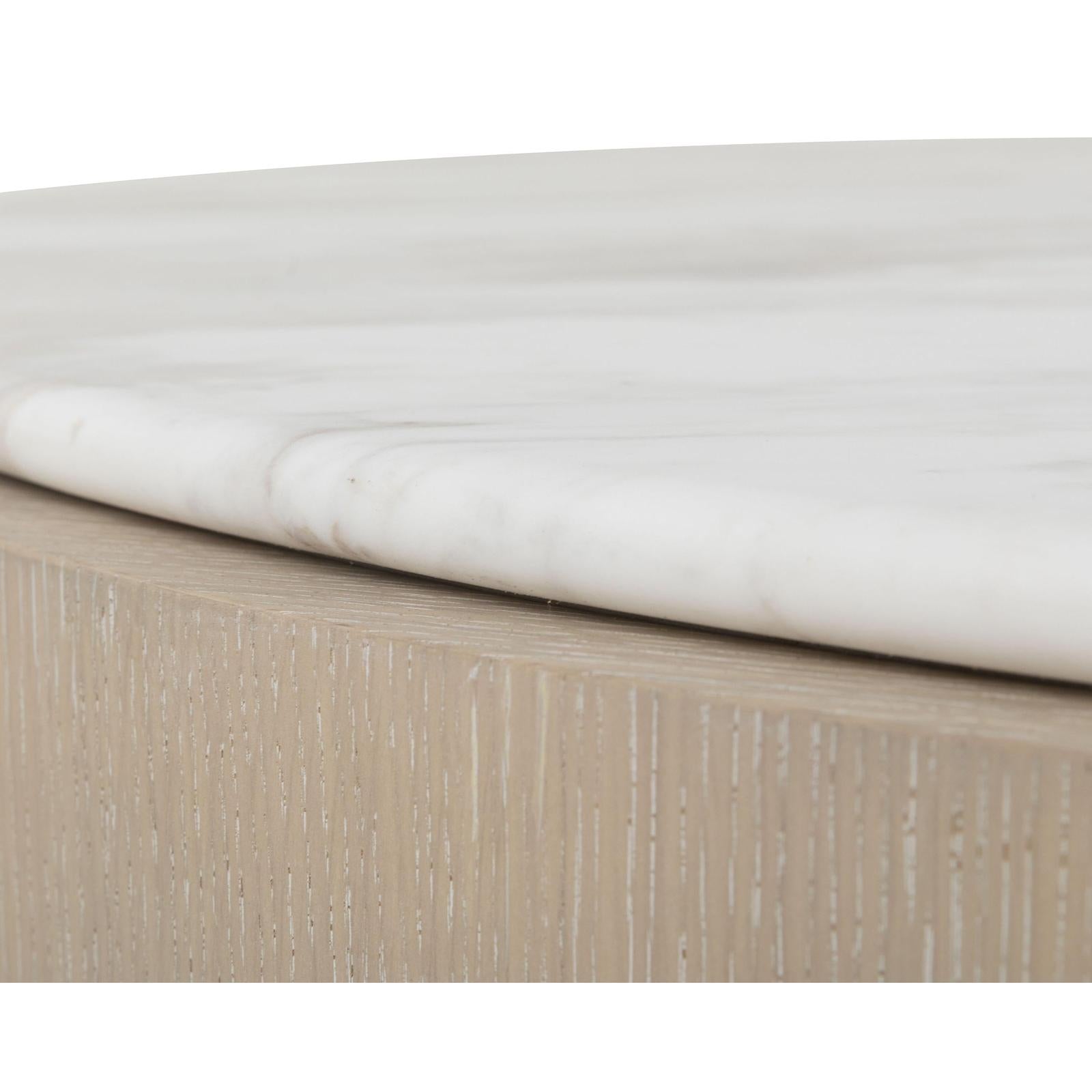 Century Furniture Carino Round Cocktail Table - Marble Top