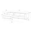 Sunpan Beau Sofa Chaise, LAF