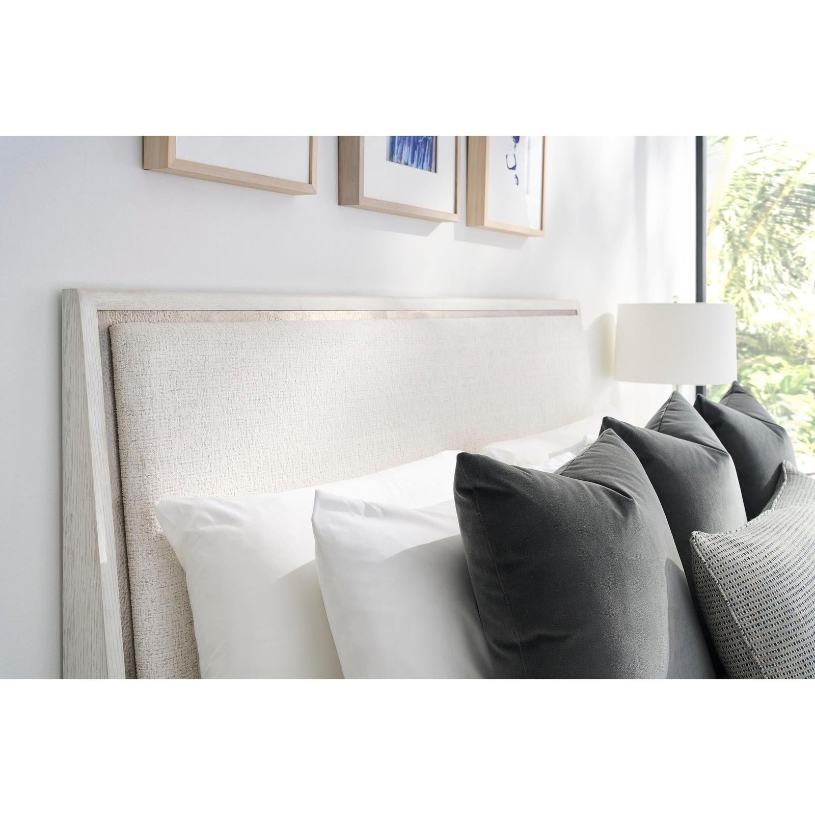 Century Furniture Carino Upholstered Panel Bed
