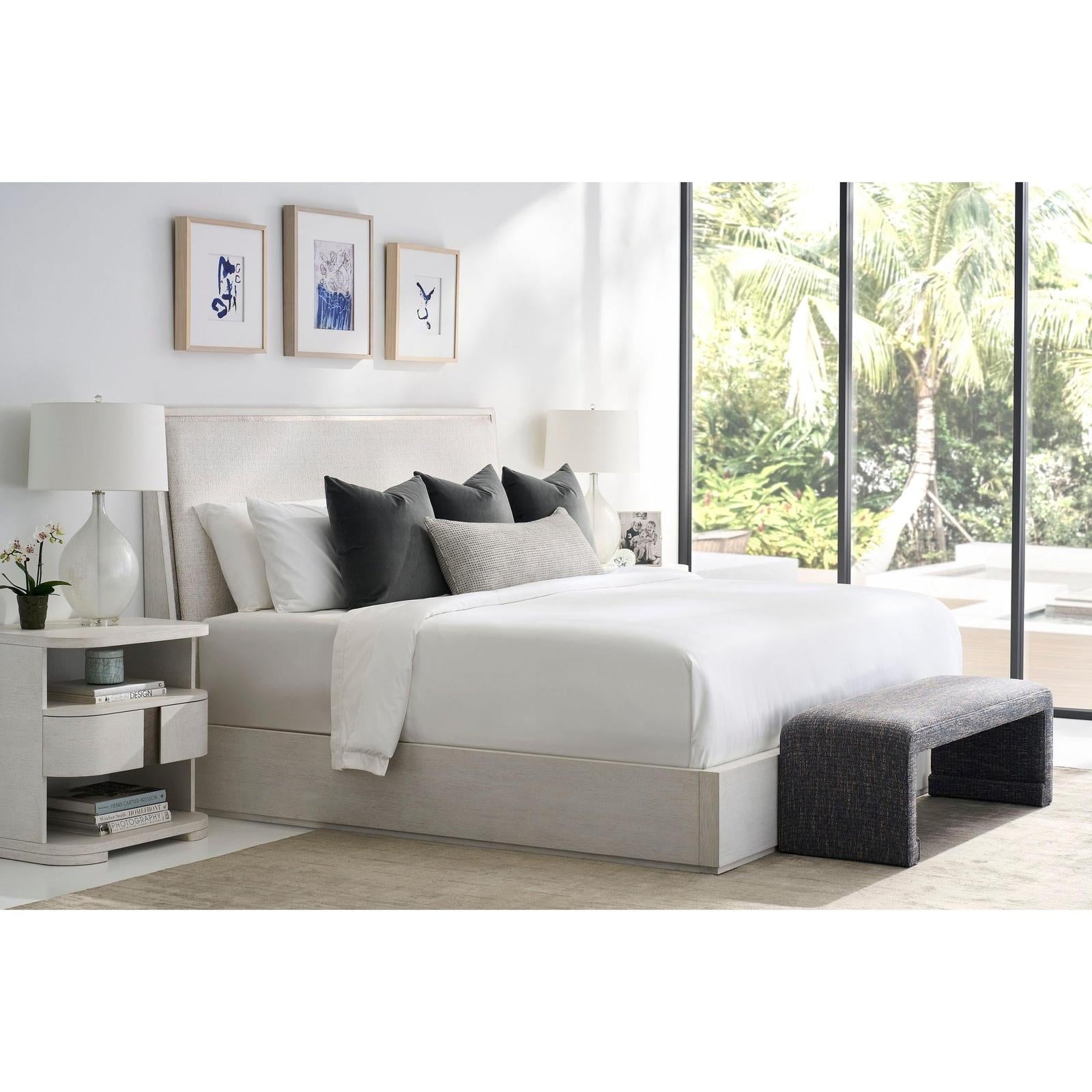 Century Furniture Carino Upholstered Panel Bed
