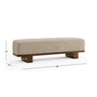 Magnussen Home Reena Rich Brown Upholstered Bench