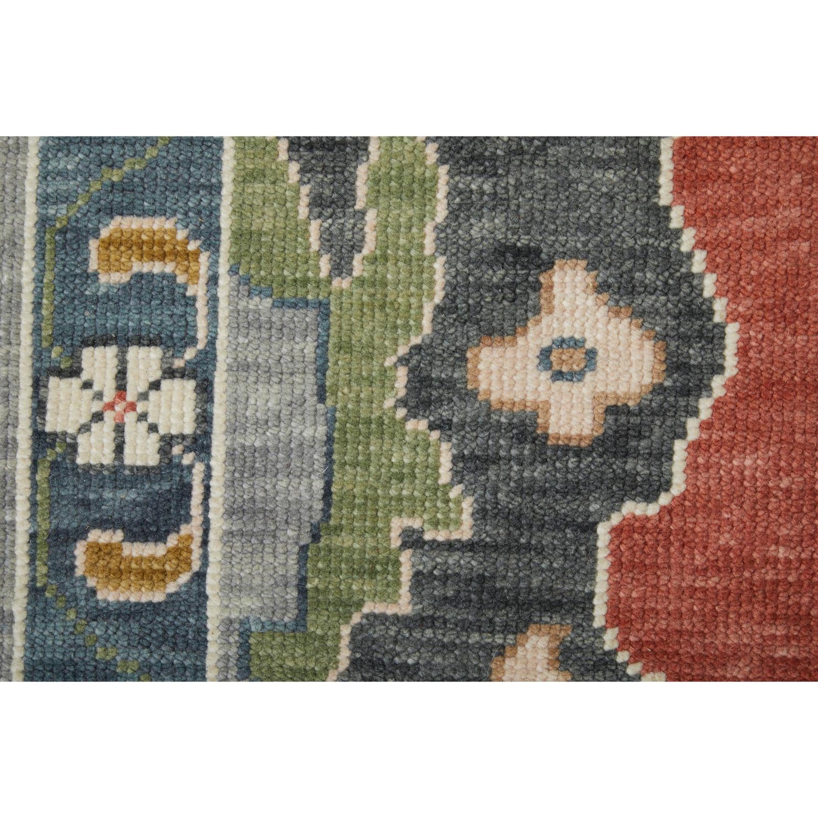 Feizy Karina 69G4F Transitional Floral & Botanical Rug in Red/Gray/Ivory