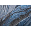 Feizy Kawai 8983F Modern Abstract Rug in Blue/Black/Gray