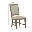 Magnussen Home Paxton Place Dovetail Grey Side Chair Set of 2