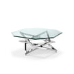 Magnussen Home Lenox Square Acadia White Octagonal Cocktail Table