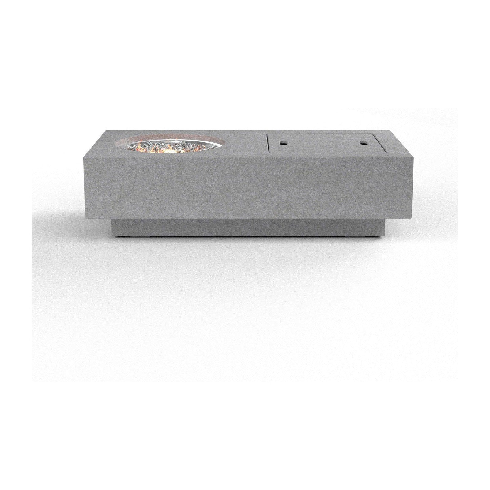 Sunset West Bazaar Gravelstone Rectangular Fire Table with Self Contained Tank