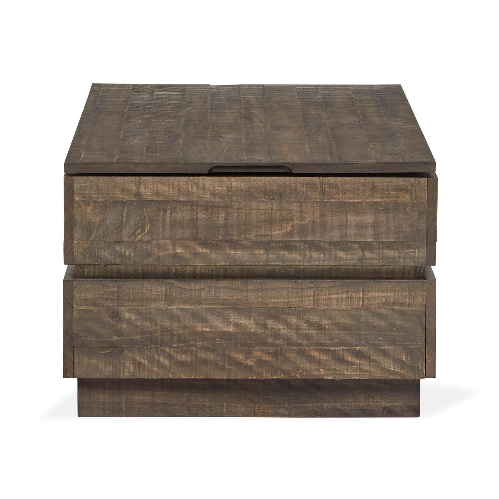 Magnussen Home Baisden Tobacco Lift Top Rectangular Cocktail Table With Casters
