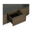 Magnussen Home Bosley Lt. Brown Porpoise Demilune Console