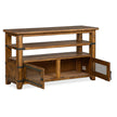 Magnussen Home Chesterfield Farmhouse Timber Rectangular Sofa Table