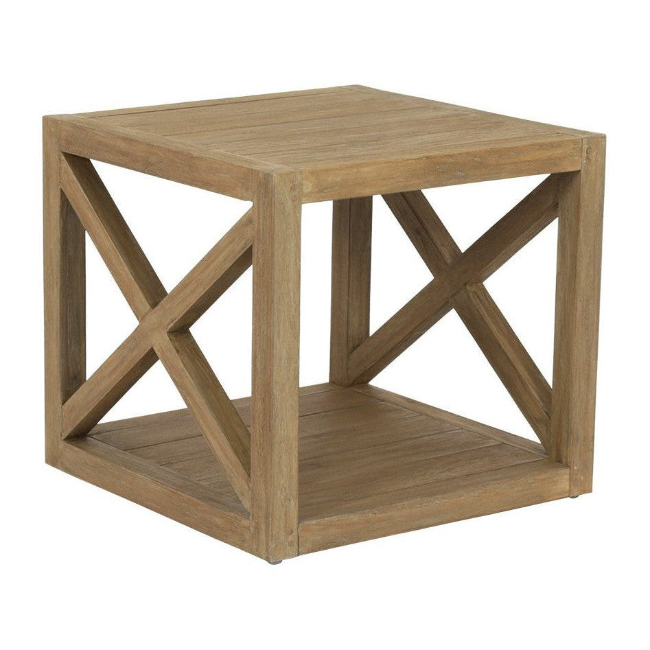 Sunset West Coastal Teak X End Table