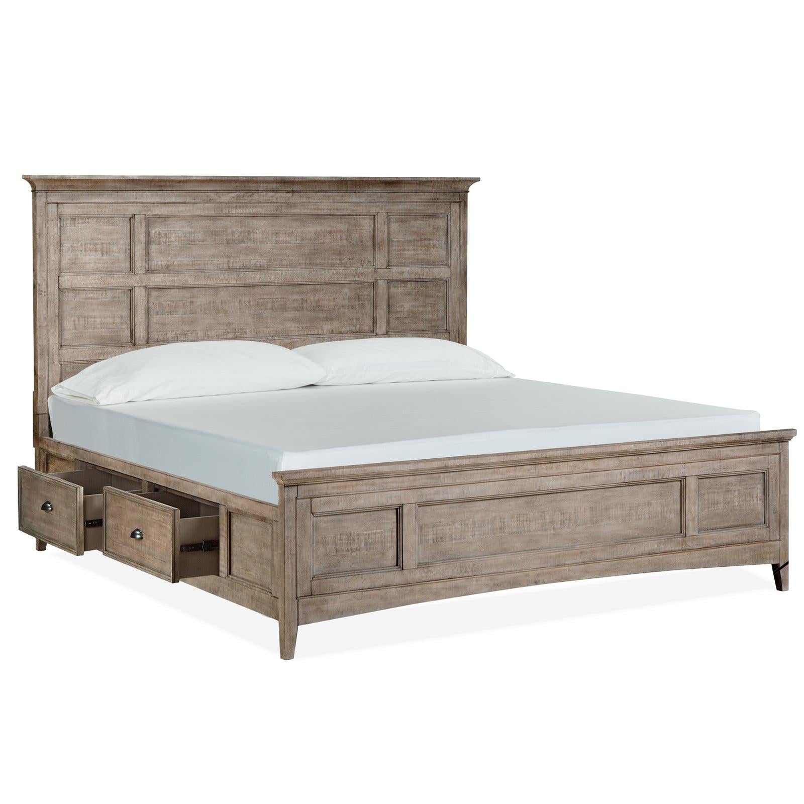 Magnussen Home Paxton Place Dovetail Grey Panel Bed