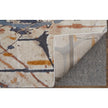 Feizy Gilmore 39MPF Modern Watercolor in Blue/Orange/Gray
