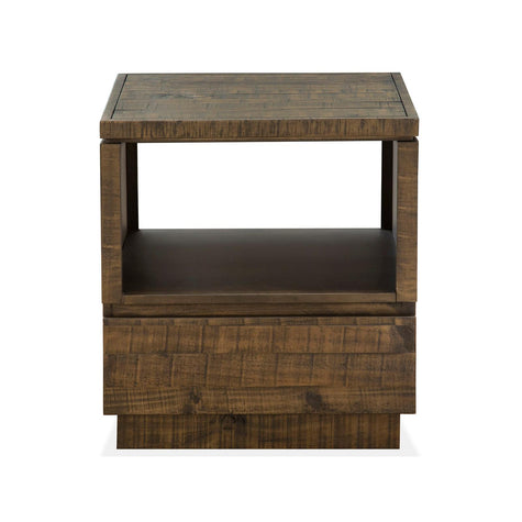 Magnussen Home Baisden Tobacco Rectangular End Table