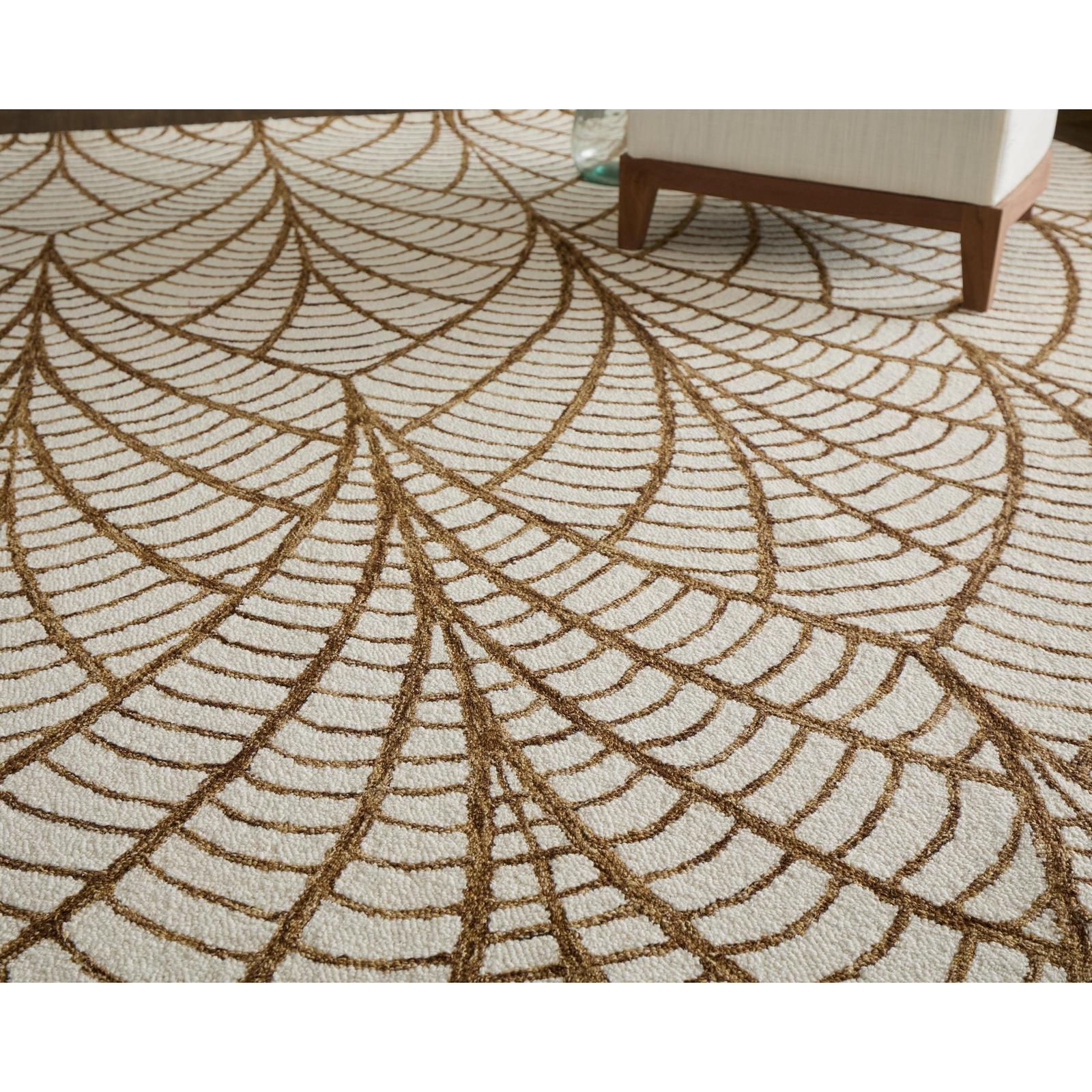 Feizy Wallace 8A44F Modern Ikat Rug in White/Brown