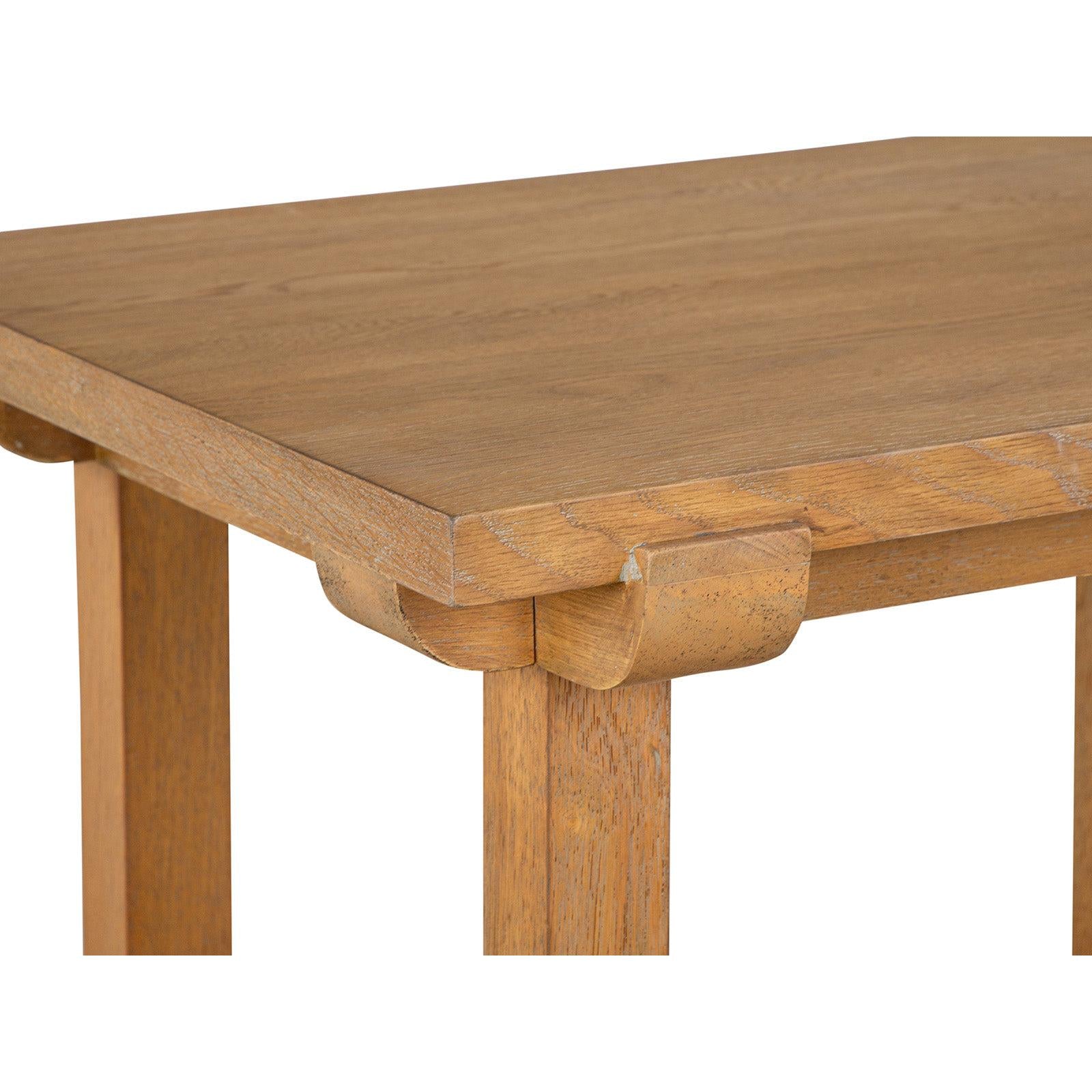 Magnussen Home Lindon Belgian Wheat Rectangular End Table